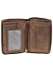 Greenburry Vintage Geldbörse Leder 3 cm braun