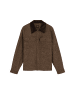 Lee Overshirt Cord Collar Mix in Chocolate Torte