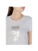 EA7 Weiß Baumwolle T-Shirt