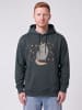 wat? Apparel Sweatshirt Unicorn Cat in India Ink Grey