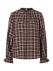 More & More romantische Karobluse, Rüschendetails in multicolour check