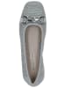 Caprice Ballerinas in Grau/Silber