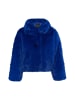faina Damen Faux Fur Blouson in Königsblau
