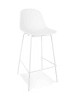 KADIMA DESIGN Hochstuhl und Küchenhocker aus Plastik | Modern Weiß in Weiß