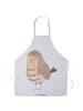 Mr. & Mrs. Panda Schürze Eule Zufrieden ohne Spruch in Weiß