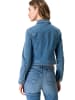 Zero  Jeansjacke mit Glitzerknöpfen in Light Blue Denim