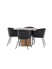 ebuy24 Essgruppe Olivia (5-teilig) Marron 110 x 110 cm