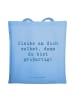 Mr. & Mrs. Panda ToteBag Spruch Selbstvertrauen stärken mit Spruch in Sky Blue
