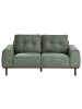 Beliani 2-Sitzer Sofa LAURILA in Grün/Braun - (W) 170 x (H) 71 x (L) 92 cm