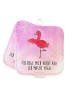 Mr. & Mrs. Panda topfhalter Flamingo Yoga mit Spruch in Aquarell Pink