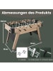 COSTWAY Tischkicker Kinder Kickertisch 117 x 67,5 x 84,5 cm in Beige