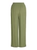 Vila Weite Stoff Hose 7/8 Wide Leg Trousers VIPRICIL in Grün