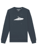 wat? Apparel Sweatshirt Fly me to the moon in India Ink Grey
