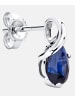 Diamant L'éternel Ohrstecker aus 375 Weißgold mit Saphir