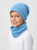 TupTam Kinder Beanie Mütze Schlauchschal Set in hellblau