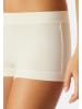 Schiesser Short Slip Unique Cotton in Schwarz / off-white