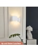 ZMH Wandleuchte in weiß 2-flammige G9 Up and Down Design Gips Modern