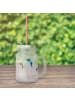 Mr. & Mrs. Panda Mason Jar Einhorn Blume ohne Spruch in Transparent
