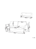 Beliani 3-Sitzer Sofa MARE in Grau/Braun - (W) 184 x (H) 88 x (L) 77 cm