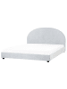Beliani 3-tlg Doppelbett VAUCLUSE in Blau