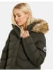 Threadbare Winterjacke THB Woodie Short Padded Coat in Khaki