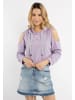IZIA Damen Cropped Hoodie in Flieder