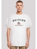 F4NT4STIC Heavy Oversize T-Shirt Driving Home Weihnachten in weiß