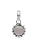 mantraroma 925er Silber - Ketten (L) 11 x (B) 21 mm mit Rosenquarz
