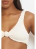 Moda Minx Bikini Top Scrunch Knot in Beige