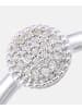 Diamant L'éternel Cluster-Ring aus 375 Weißgold mit 0.1 Karat Diamant mit Perle