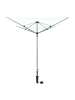 relaxdays Wäschespinne in Silber - (B)242 x (H)184 x (T)242 cm