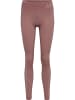 Hummel Hummel Leggings Hmlte Multisport Damen Dehnbarem Schnelltrocknend Nahtlosen in WITHERED ROSE/ROSE TAN MELANGE