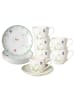 Villeroy & Boch 6er Set Espressotassen mit Untertassen Colourful Spring in Bunt 100 ml in bunt