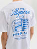 JACK & JONES Junior T-Shirt Kurzarm Jorvacation Bio-Baumwolle in bright white portugal