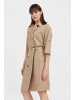 Finn Flare Hemdblusenkleid Midi in beige