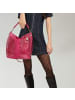 Florence Florence Beuteltasche, Shopper Leder fuchsia, pink ca. 41cm