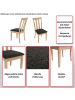 MCW 6er-Set Küchenstuhl G46, Dunkles Gestell, beige