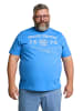 Men Plus Kurzarm T-Shirt in himmelblau