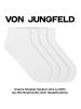 von Jungfeld Sneaker Socken ESSENTIALS in Pure White