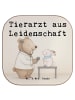 Mr. & Mrs. Panda Getränkeuntersetzer Tierarzt Leidenschaft Desig... in Weiß