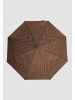 ANELY Automatik Regenschirm Gepunktet Kleiner Taschenschirm in Braun