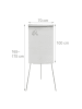 relaxdays Flipchart Whiteboard in Weiß - (B)70 x (H)100 cm