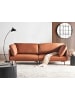 Beliani 3-Sitzer Sofa REVSNES in Braun/Schwarz - (W) 242 x (H) 86 x (L) 81 cm