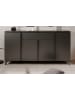 Furn.Design Sideboard grau, Schiefer 177 cm, Kommode 4-türig