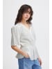 ICHI Bluse kurzarm IHCINOMA Regular fit in Cloud Dancer