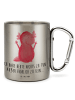 Mr. & Mrs. Panda Tasse Axolotl Hurra mit Spruch in Silber
