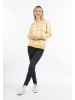 myMo Damen Strickpullover in Gelb Wollweiss