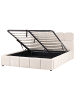 Beliani Doppelbett NOYON in Beige - (W) 180 x (H) 99 x (L) 217 cm
