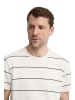 Polo Club T-Shirt HONSHU TWILL PATCH in Ecru-Navyblau