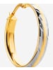 Diamant L'éternel Creolen aus 375 Gelbgold